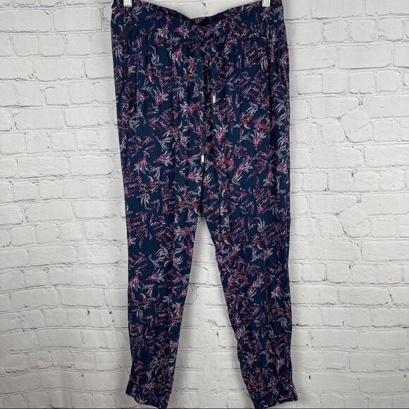COTTON ON women's lightweight floral print jogger pants size L - Picture 9 of 14